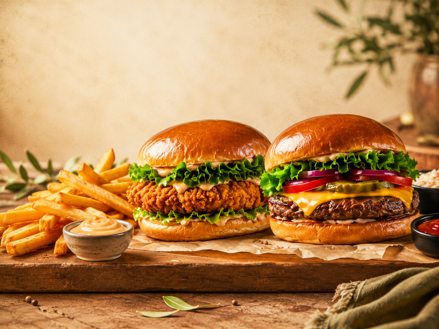 Burger bei Fero's Fried Chicken